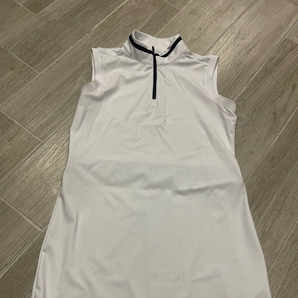 White Zyia active mesh clubhouse dress